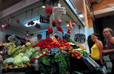Clase práctica en el Mercado